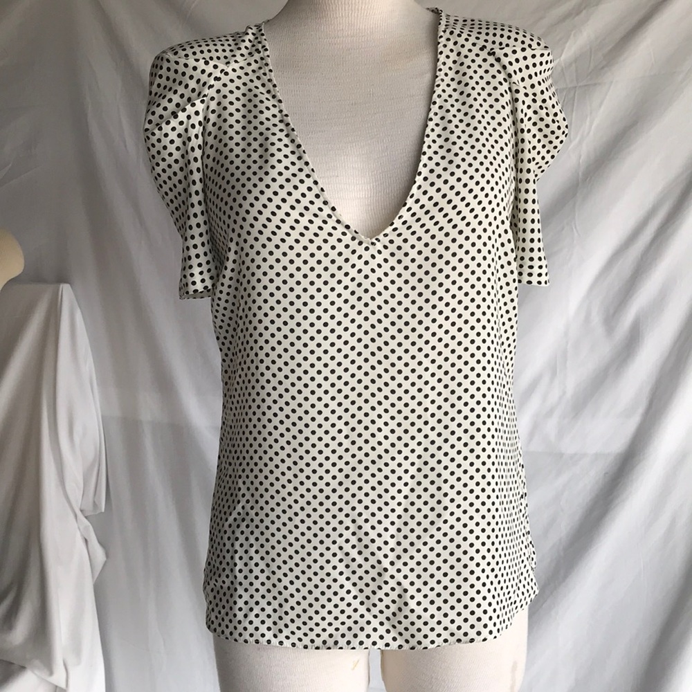 Zara polka dot top sz small